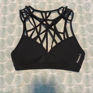 XS Reebok Dance Strappy Bra - Black